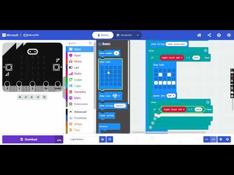 Light Sensor- Tutorial | Microbit