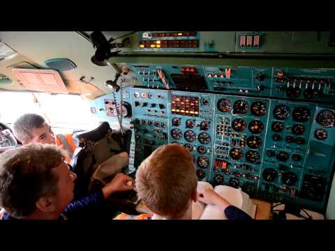 Подготовка, запуск ВСУ и двигателей Ту-154Б-1