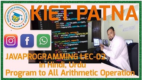 Calculate Whole Arithmetic Operation LEC-02 JAVA_LANGUAGE