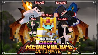 I survived 100 days in Cisco's Fantasy Medieval (Kuro, Kira, NeyuQ, Siro) in Minecraft screenshot 3