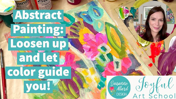 Paint a stress-free abstract loosely - let color g...