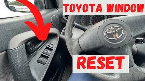 HOW TO FIX TOYOTA POWER WINDOW RESET/INITIALIZATION