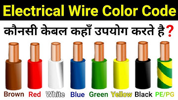 Electric Cable/Wire Colour Code || what is the color code for electric wire?