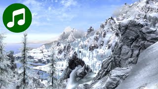 Relaxing SKYRIM Ambient Music & Ambience  Snowy Mountains (Skyrim Soundtrack | OST)