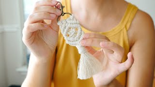 Macrame Keychain Tutorial | Easy DIY for Beginners