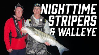Nighttime Stripers & Walleye | Lake Cumberland