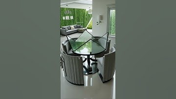 Convertible Glass Table | Modern Transforming Furniture Design ✨ #shorts #home #3d #smartstudioco