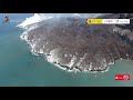 Detalle de isla baja, superficie y velocidad de relleno (30/9/21). Erupción La Palma IGME-CSIC