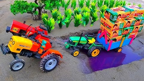 Diy Tractor Stuck In Mud With Parle G Mini Science project Part 13 || @Mini Creator||@CS TOY