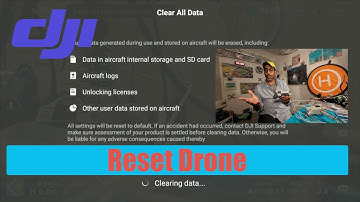 How to Clear Drone Logs - erase all drone settings to factory default - Part 3