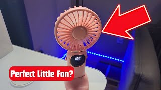 Portable Handheld Fan 4000Mah Battery Operated Fan With Led Display I Personal Small Fan