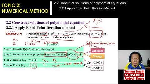 [2.2.1a]#Mathematics-3- Langkah-Langkah Penyelesaian Menggunakan "Fixed Point Iteration Method"