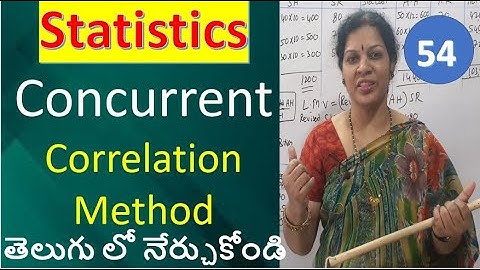 54. Concurrent Correlation Method from Statistics Subject