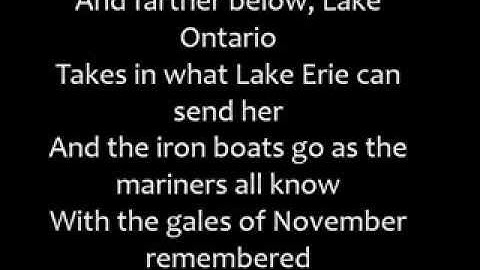 Thumbnail of Gordon Lightfoot - The Wreck of the Edmund Fitzgerald (Lyrics)