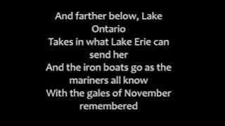 Gordon Lightfoot - The Wreck of the Edmund Fitzgerald (Lyrics)