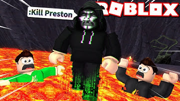 ROBLOX HACKER CHEATS to ESCAPE! (Flood Escape 2 with MY LITTLE BROTHER!)