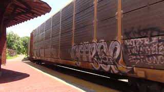 MVI 5161 csx Q217-19 auto rack train in point of rocks md