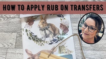 How to apply rub on transfers | tutorial