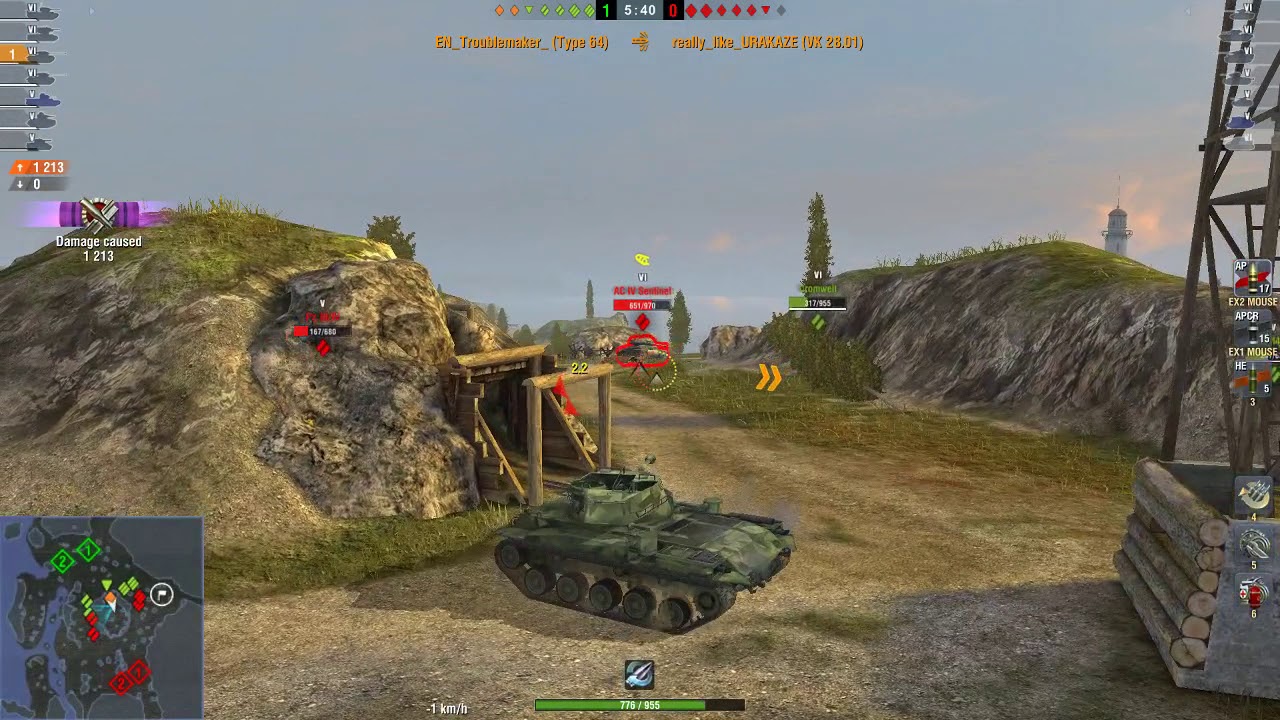 wotblitz WOT Blitz / Type 64 / 4 kills / 2 782 dmg