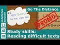 PROMO: Study Skills  Reading difficult texts