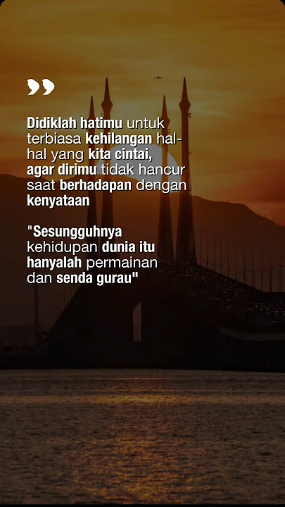 didiklah hatimu agar....