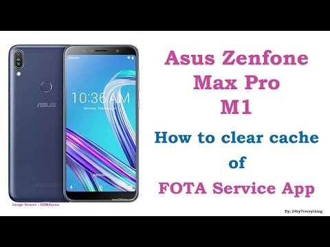 Asus Zenfone Max Pro M1   How to clear cache of FOTAService App