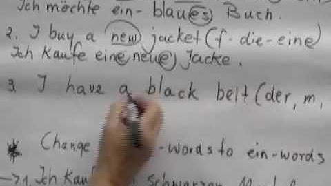 CH3 - Accusative Adjective Endings (ein words) Practice