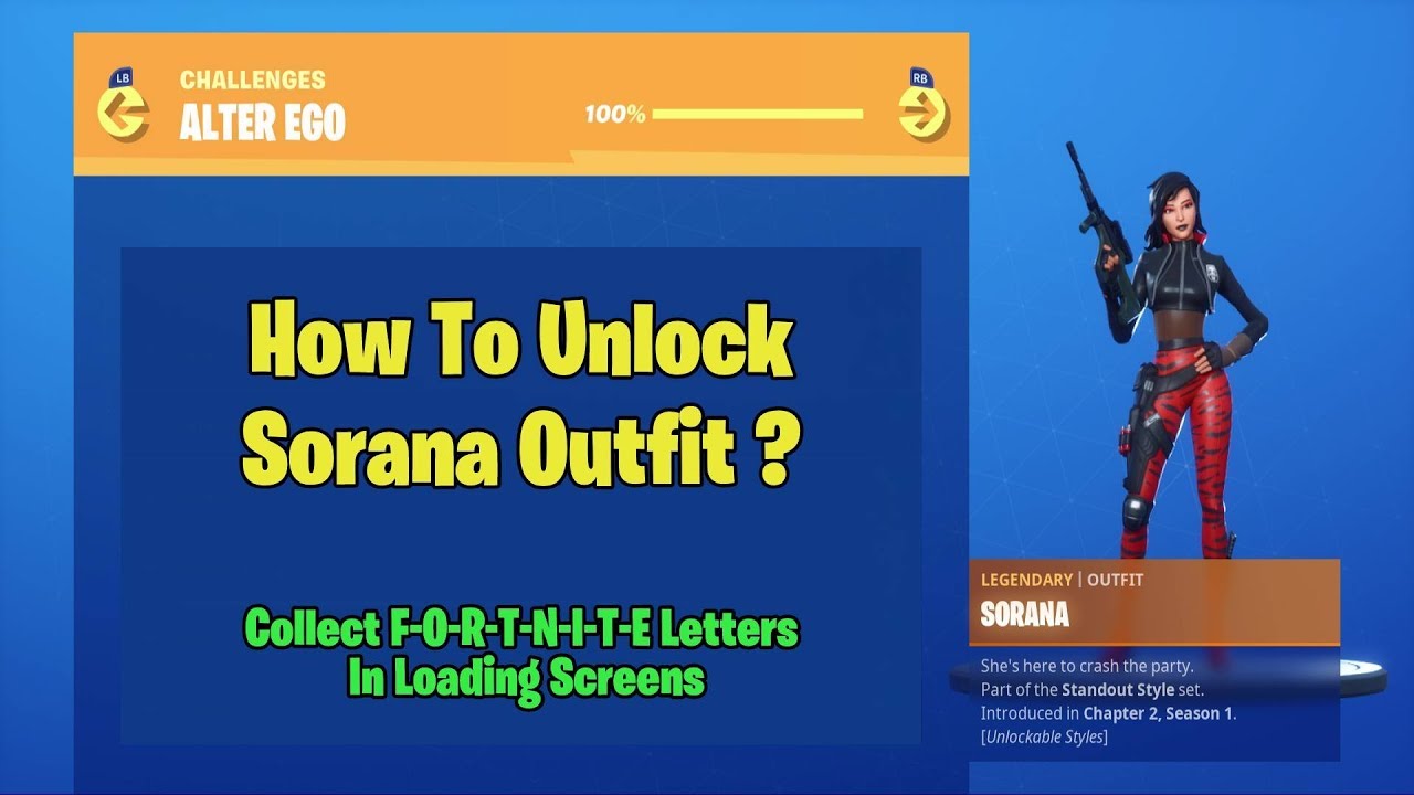 Fortnite | C02S01 | Collect F-O-R-T-N-I-T-E Letters In Loading Screens