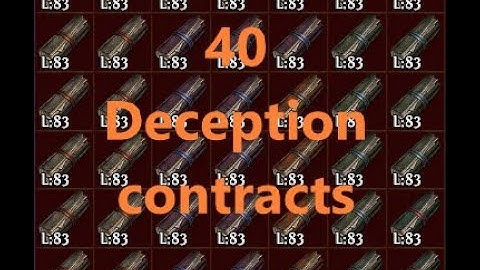 40 deception contracts run | HEIST | POE | Path of Exile