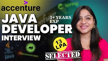 3+ years Java Developer Accenture Interview Experience| Java | Spring Boot | Microservices