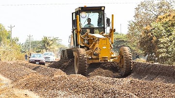 Awesome New Project | Komatsu Hydraulic Motor Grader 850 Processing a New Foundation Road