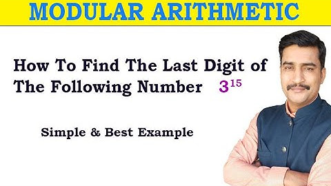 How To Find The Last Digit of The Following Number in Modular Arithmetic