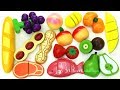 Fun Learning Names of Melon Peanuts Wooden Cutting Toys Education videos for Kids