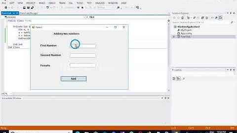 Adding Two numbers Using Vb.net