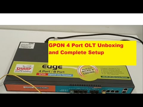 GPON 4 Port OLT Unboxing | GPON OLT Full Setup |  Gpon 4 port OLT Complete setup | Gpon olt setup