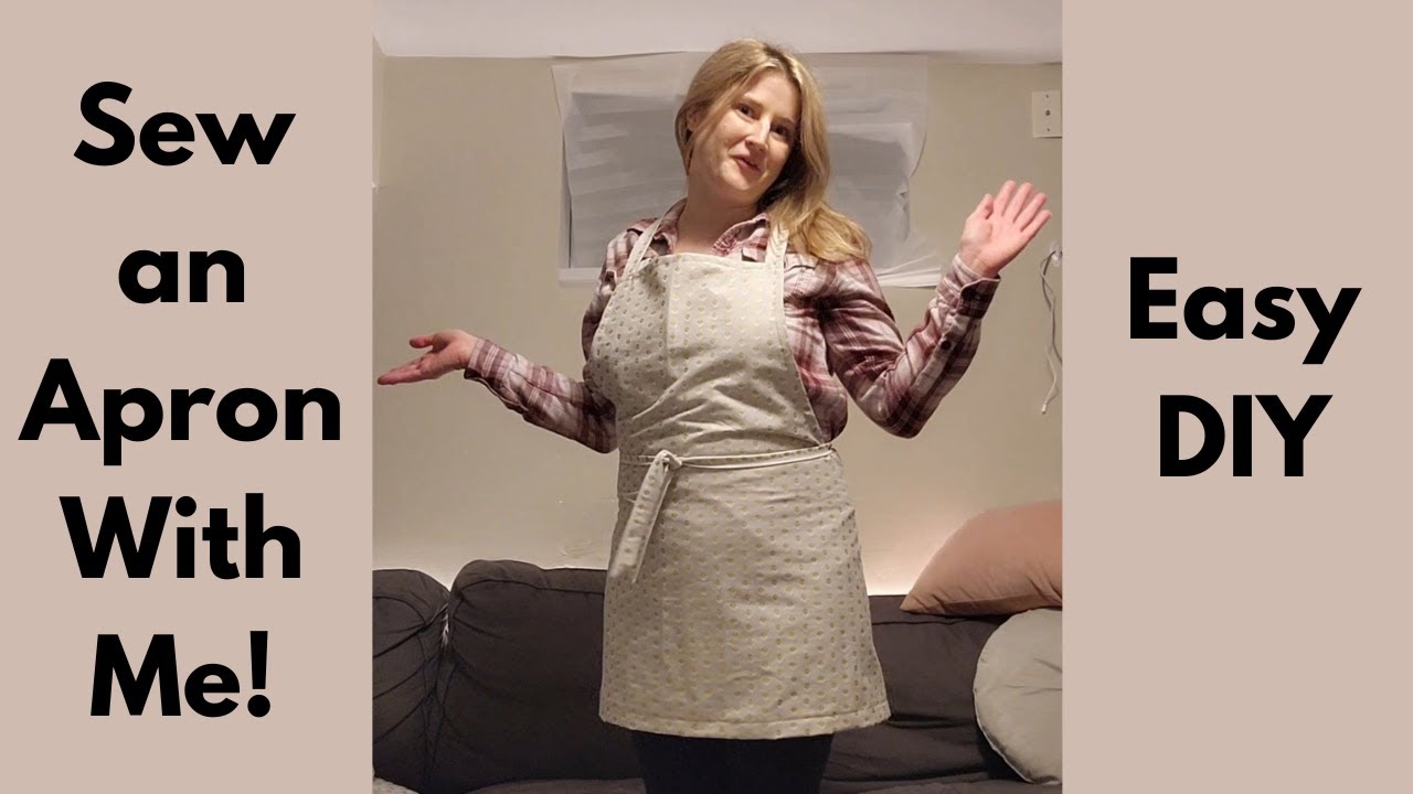 DIY Custom Apron Sewing Tutorial - YouTube