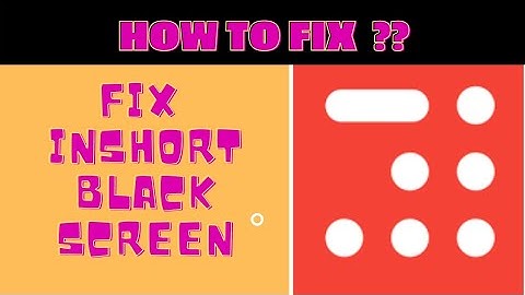 How to Fix Inshot Black Screen Problem Solved || FING 24