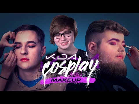 Cloud9 Does K/DA Cosplay Makeup - HyperX Moments