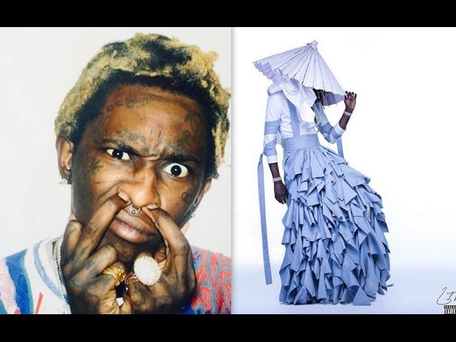 young thug wearing a dress