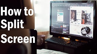 how to split screen in windows 10 | how to split screen on laptop | #splitscreen