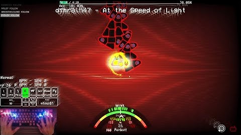 [lvl.17][ADOFAI Custom Clear] dimrain47 - At the Speed of Light (map by REGEN)