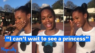 FIRST DISNEY TRIP - Woman has the best emotional reaction to visiting Disney for the first time