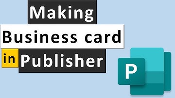 How To Design a Business Card in Microsoft Publisher