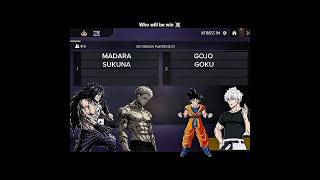 Gojo Goku Vs Madara Sukuna