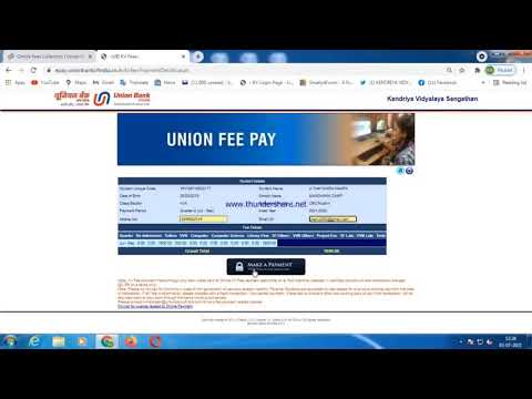 UBI ONLINE FEE PAYMENT   TAMIL