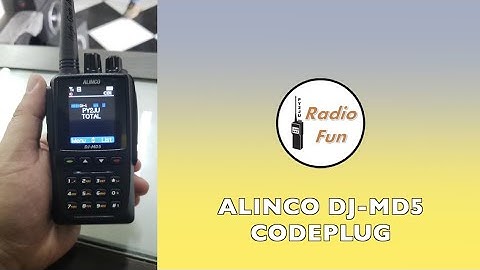 ALINCO DJ-MD5 - Montagem do Codeplug