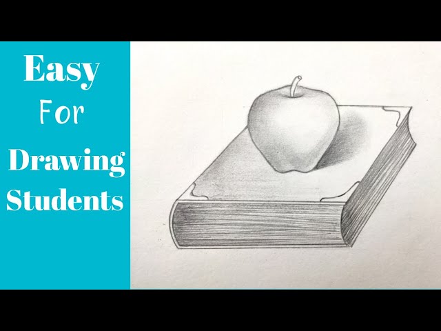 Pencil Shading Drawing Step By Step For Beginners | Apple Drawing with  Shading | How To Shading - YouTube