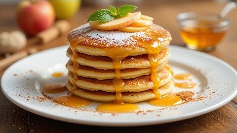 Amazing Juicy Apple Pancakes Recipe!🍏 Easy Breakfast Recipe Ready in 5 Minutes!