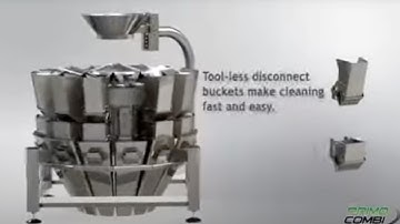 The PrimoCombi Multi-Head Weigher for automatic weighing, dispensing and filling