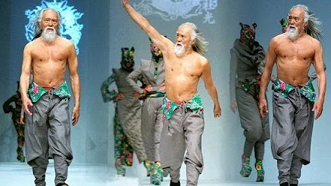 Wang Deshun, The Man 80 year old  on catwalk - DayDayNews